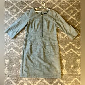 Sharagano Gray 3/4 Length Sleeve Dress size 10 (Fulton Theatre Costume)